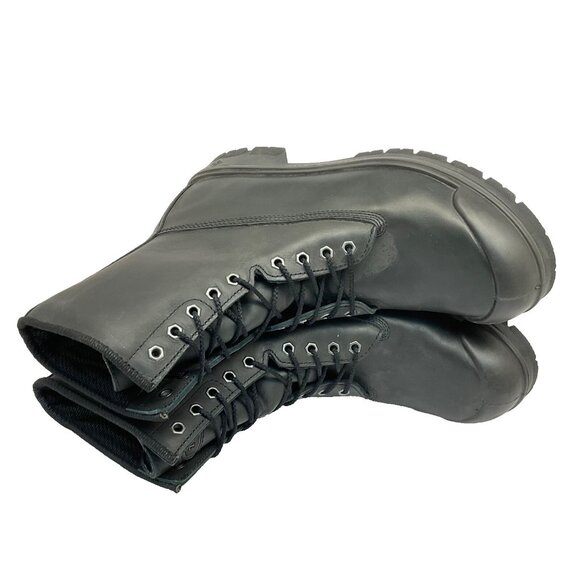 Terra Men's 8'' Sentry Comp. Toe Comp. Plate Work Boots Black Leather Size 13M - Picture 4 of 8